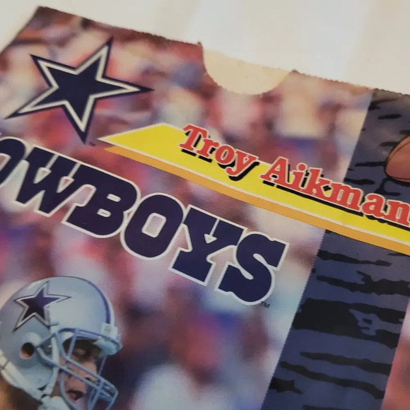 Troy Aikman Hall of Famer Game Day Popcorn Bag #8 Quarterback NFL 90s Vintage - Picture 3 of 7